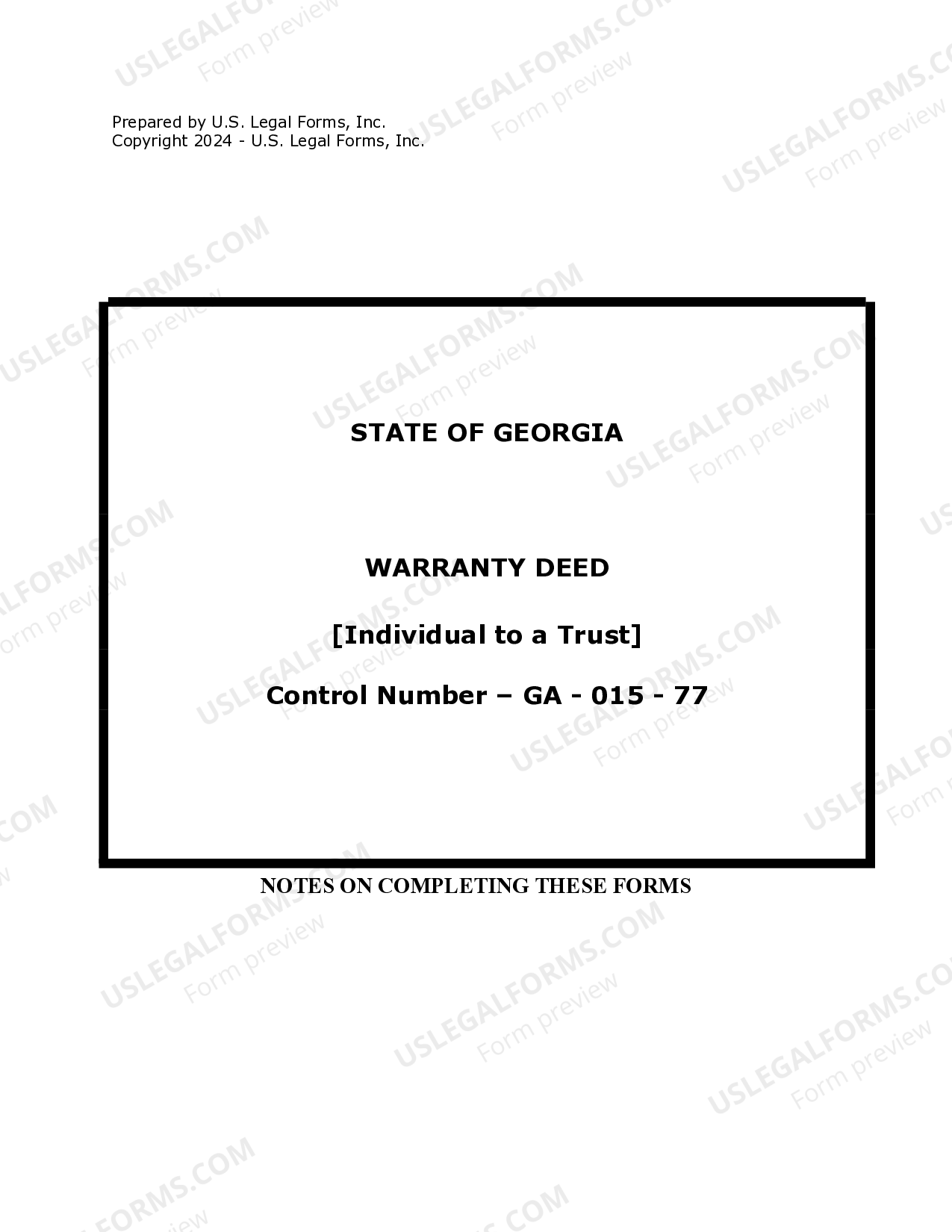 Trust Transfer Deed Sample Form US Legal Forms