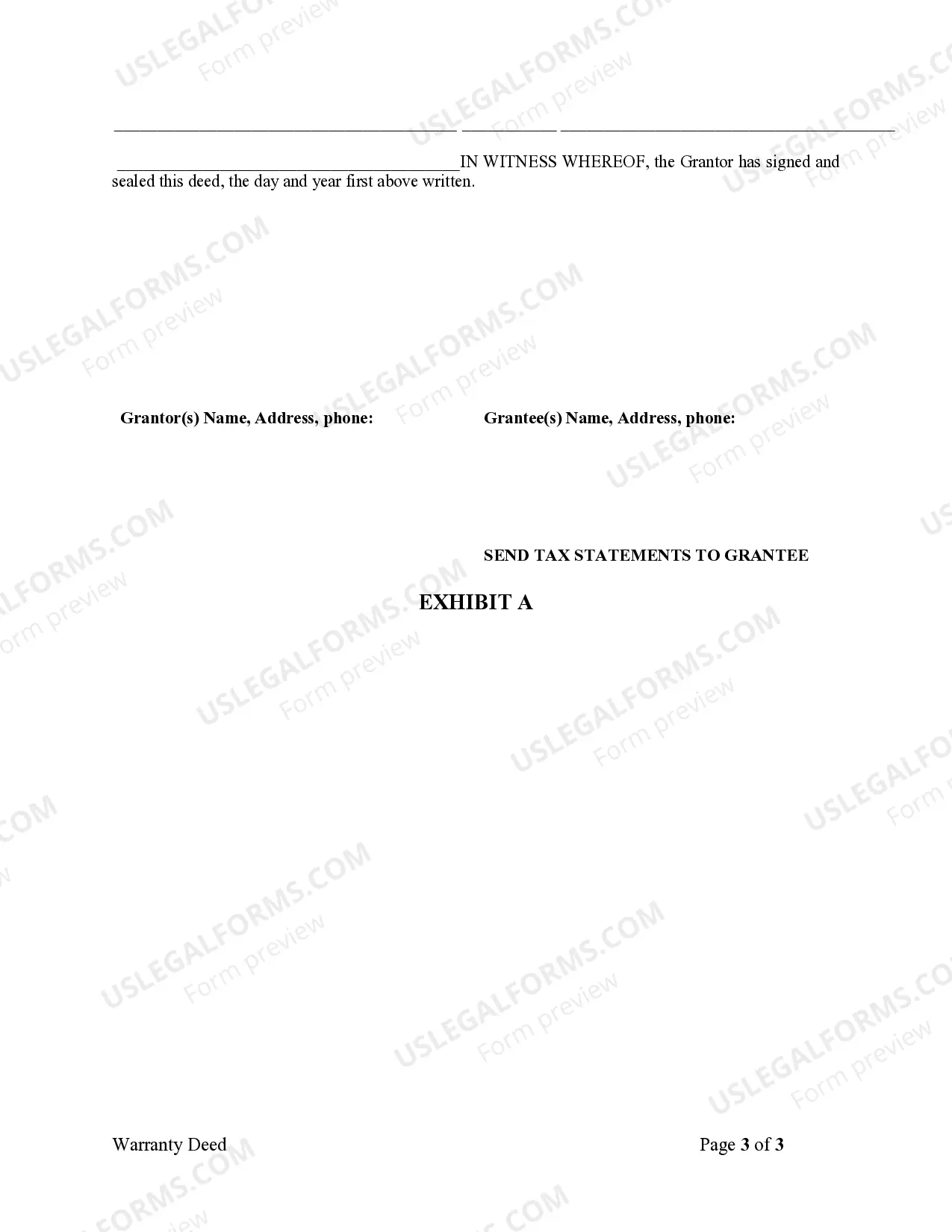 Preview Warranty Deed from Husband to Himself and Wife