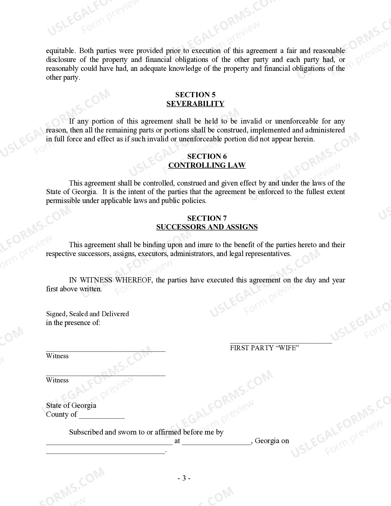 Preview Amendment to Postnuptial Property Agreement
