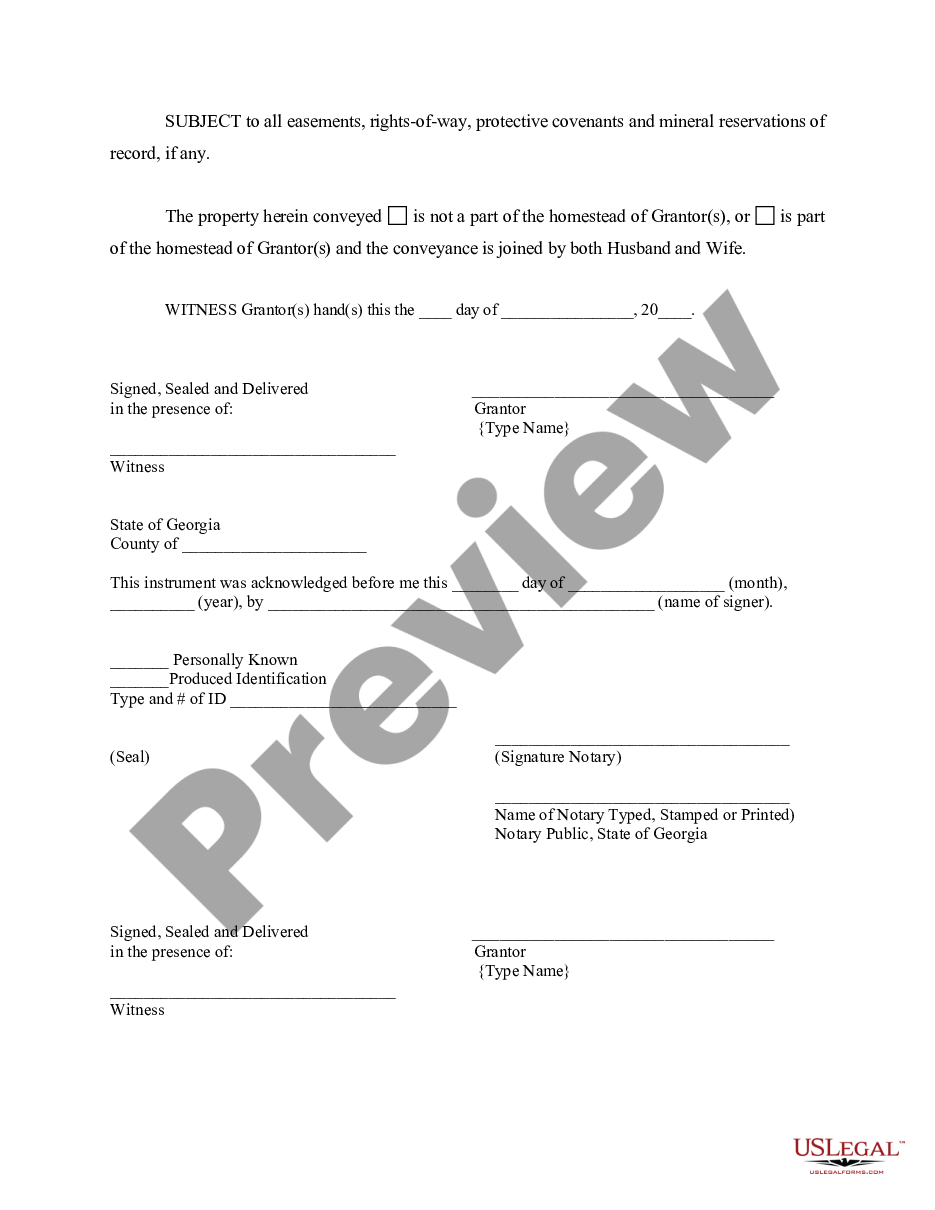 page 4 Warranty Deed to Child Reserving a Life Estate in the Parents preview