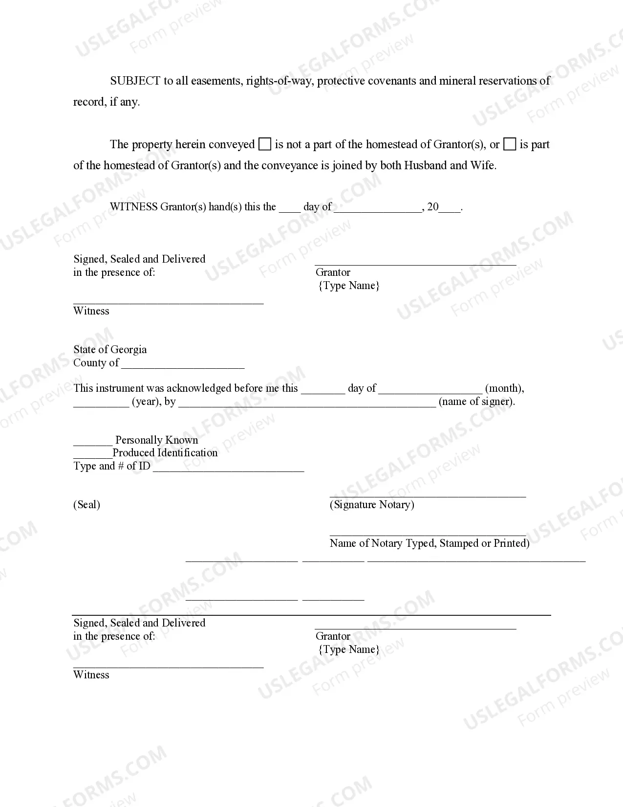 Preview Warranty Deed to Child Reserving a Life Estate in the Parents