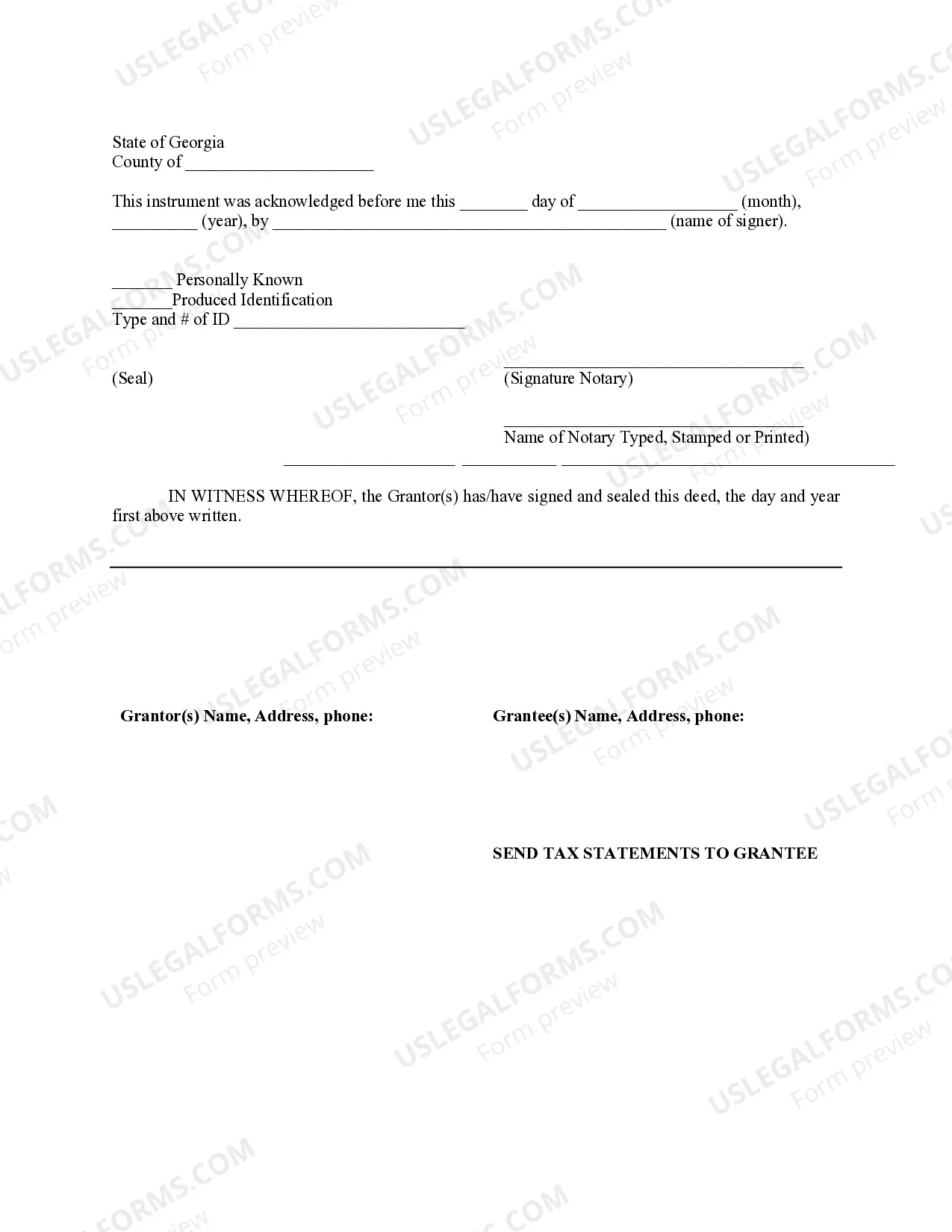 Preview Warranty Deed to Child Reserving a Life Estate in the Parents