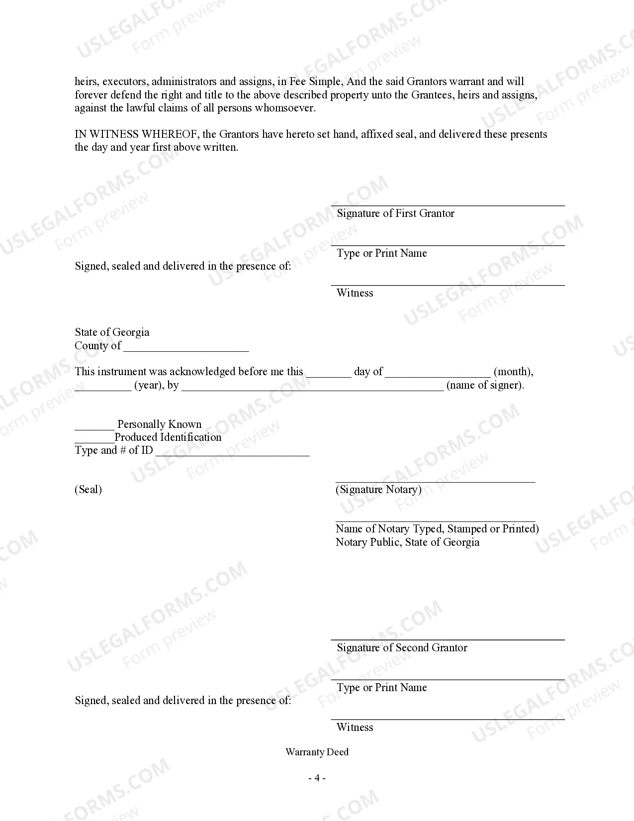 Preview Warranty Deed - Three Individuals to Husband and Wife