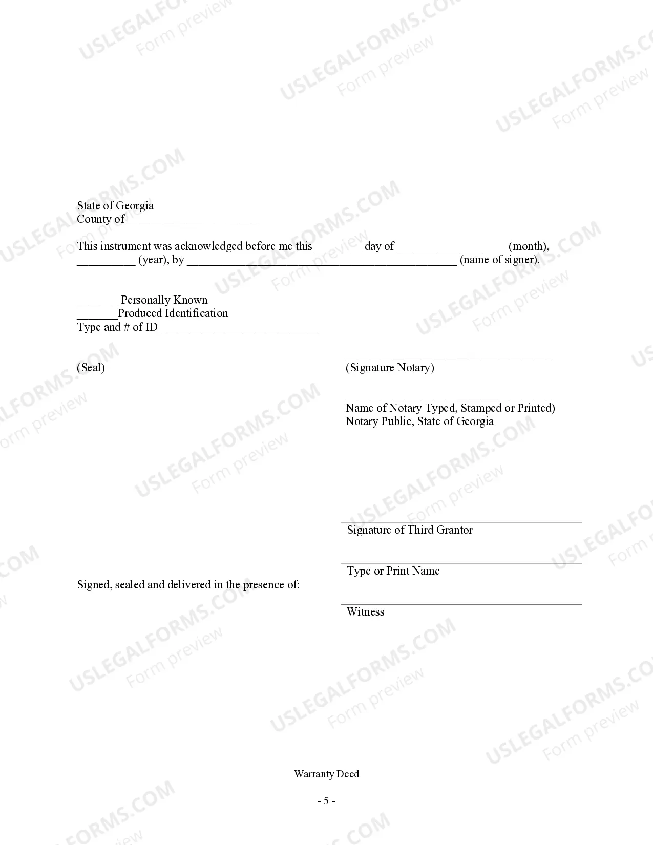 Preview Warranty Deed - Three Individuals to Husband and Wife