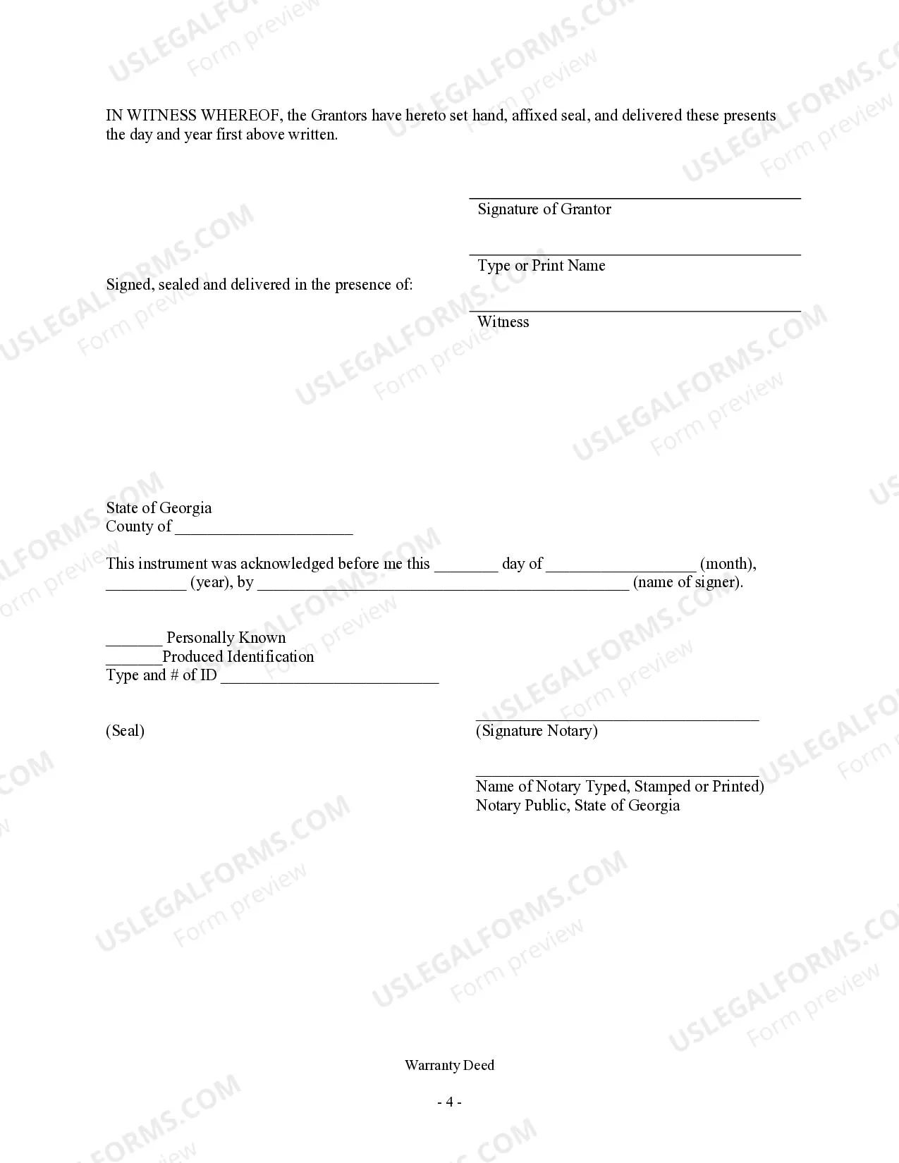 Preview Warranty Deed - Two Individuals to One Individual