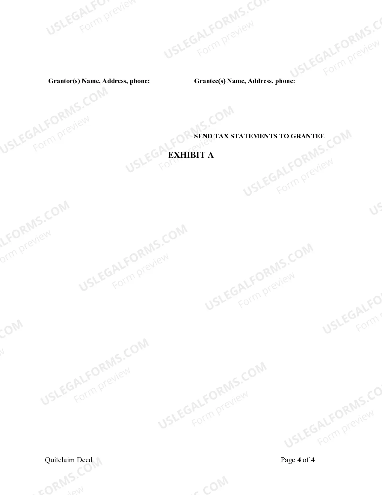 Preview Quitclaim Deed by Two Individuals to Husband and Wife