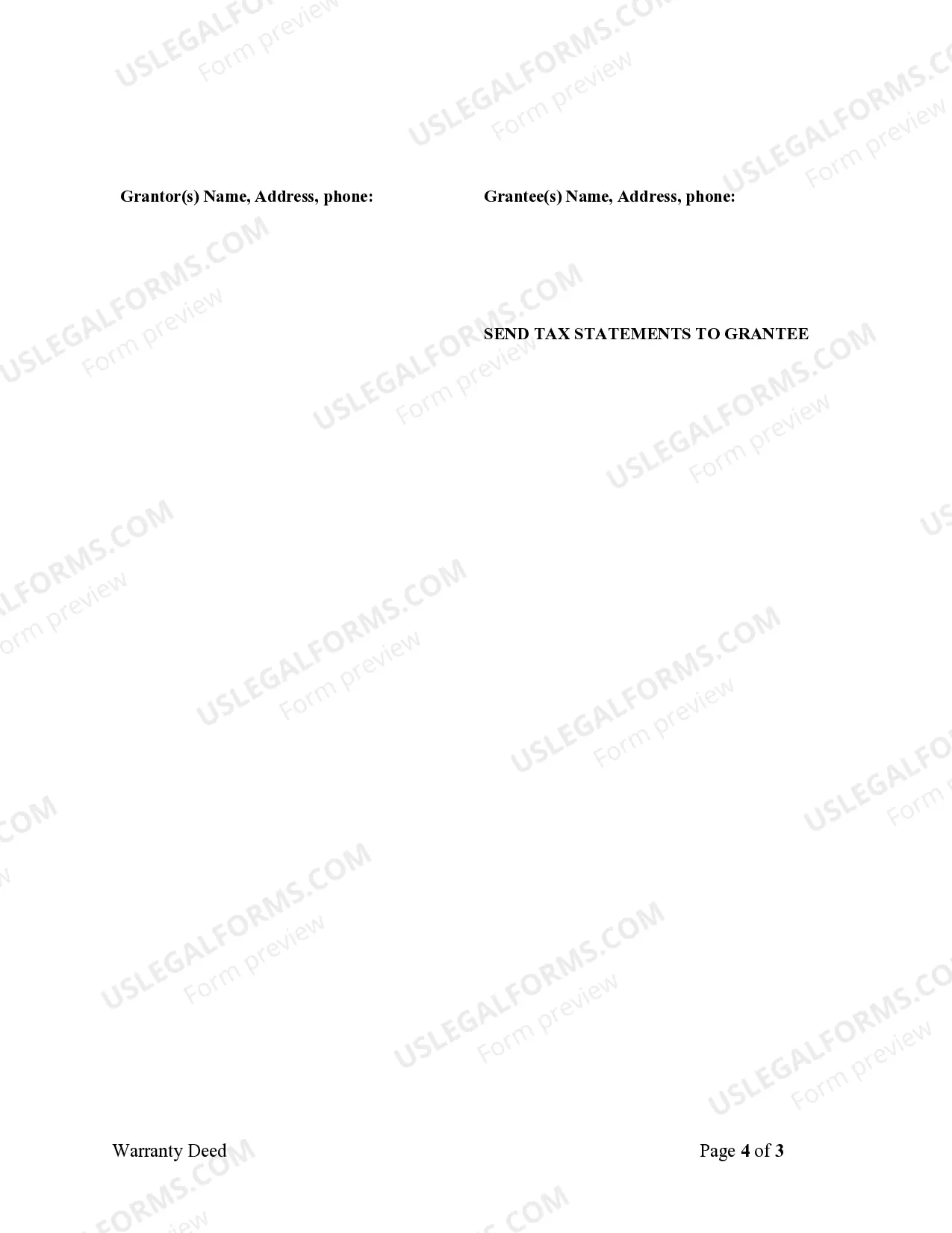 Preview Warranty Deed from two Individuals to Husband and Wife