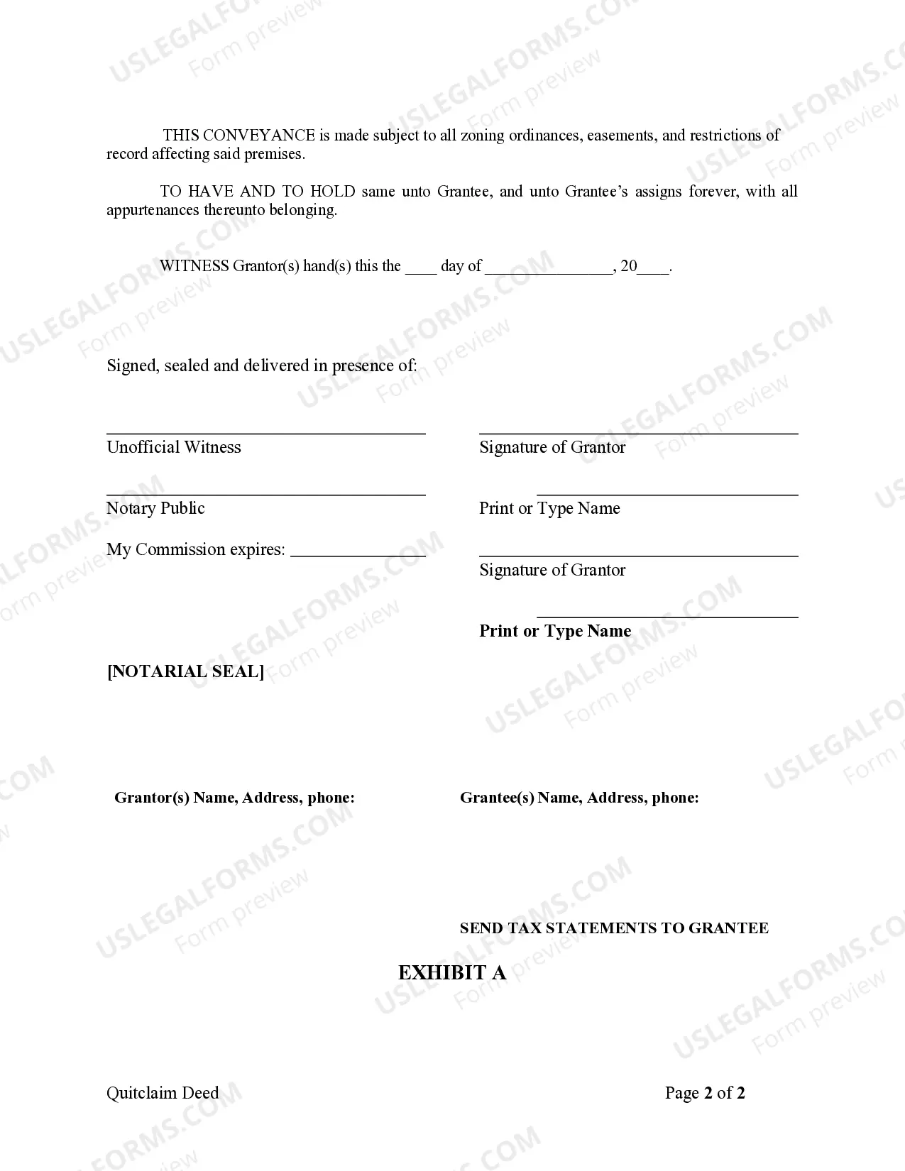 Preview Quitclaim Deed from Husband and Wife to Corporation