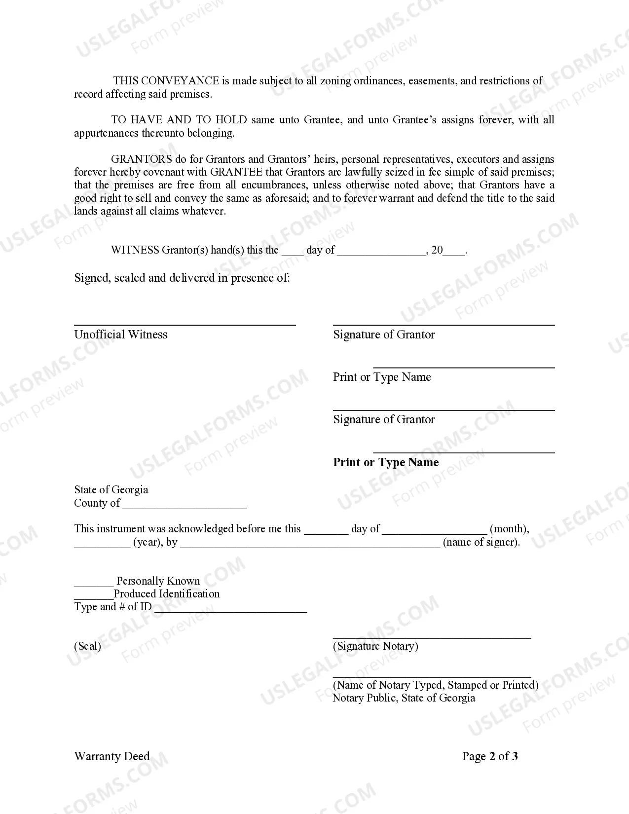 Preview Warranty Deed from Husband and Wife to Corporation