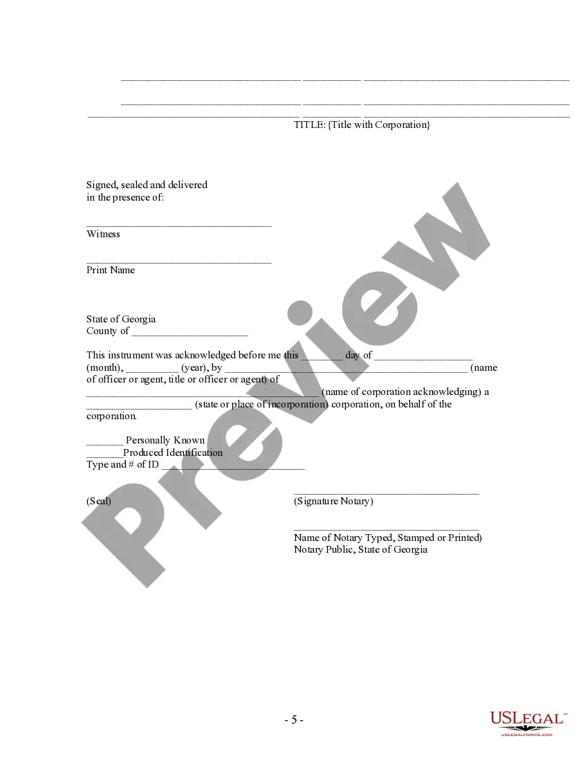 Get Partial Release of Property From Security Deed - Mortgage by Corporation Preview Partial Release of Property From Security Deed - Mortgage by Corporation