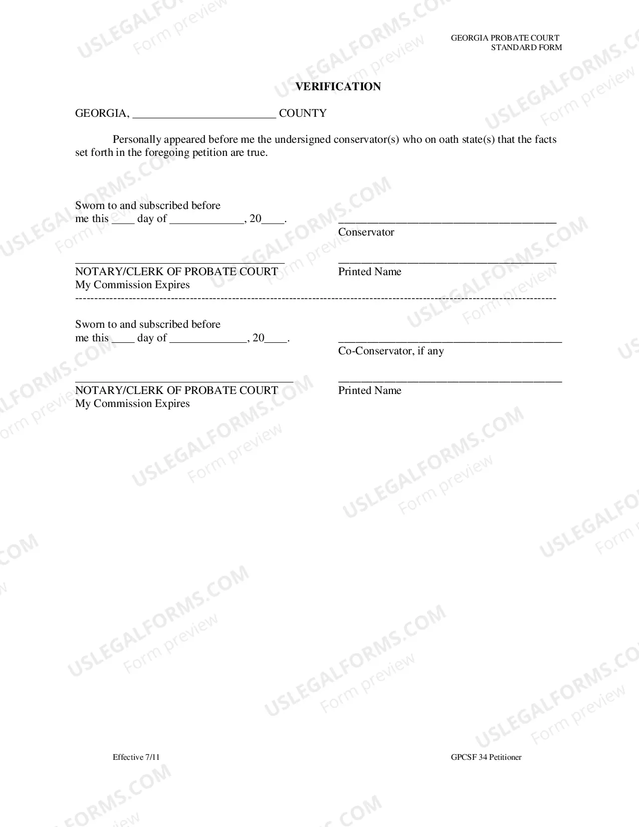 Preview Petition of Conservator for Final Settlement of Accounts and Discharge from Office and Liability