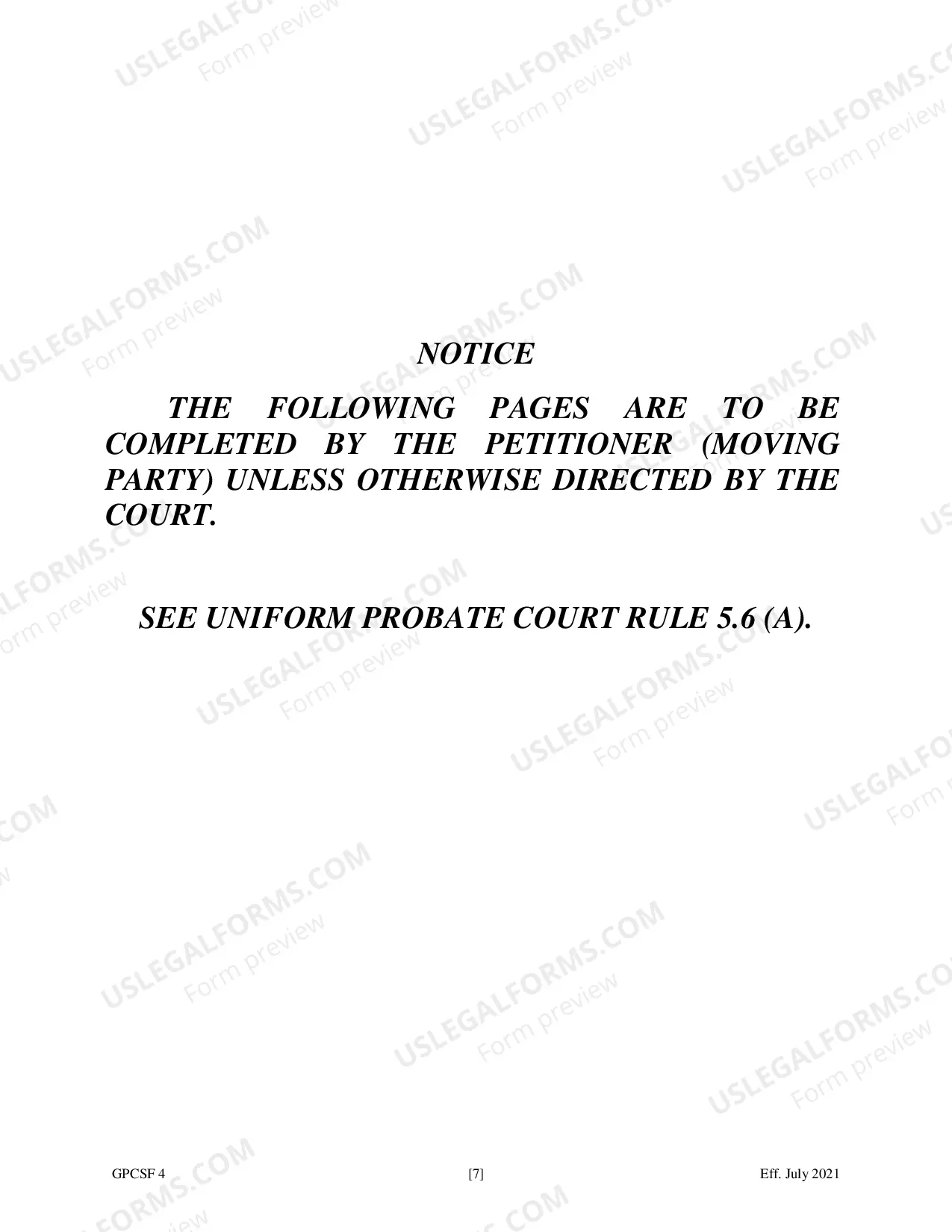 Preview Petition to Probate Will in Common Form