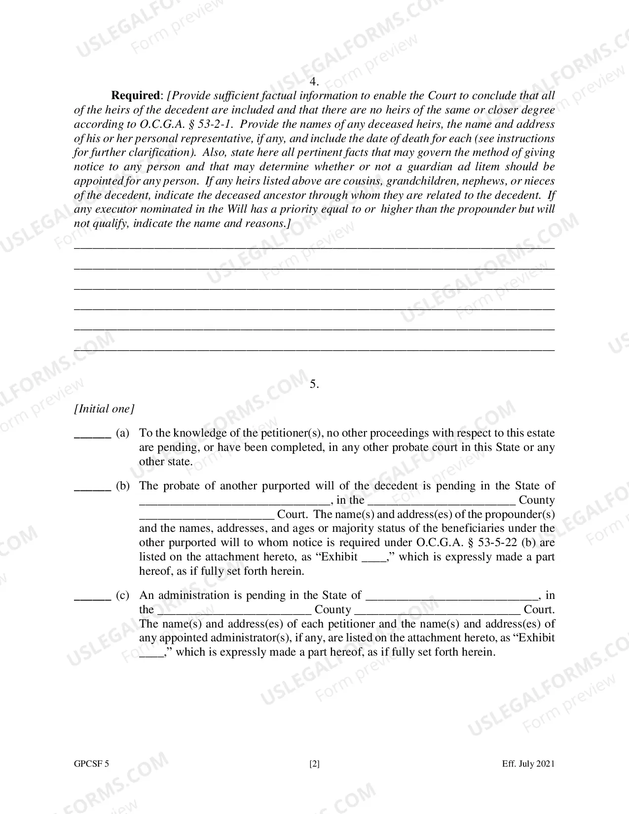 Preview Petition to Probate Will in Solemn Form