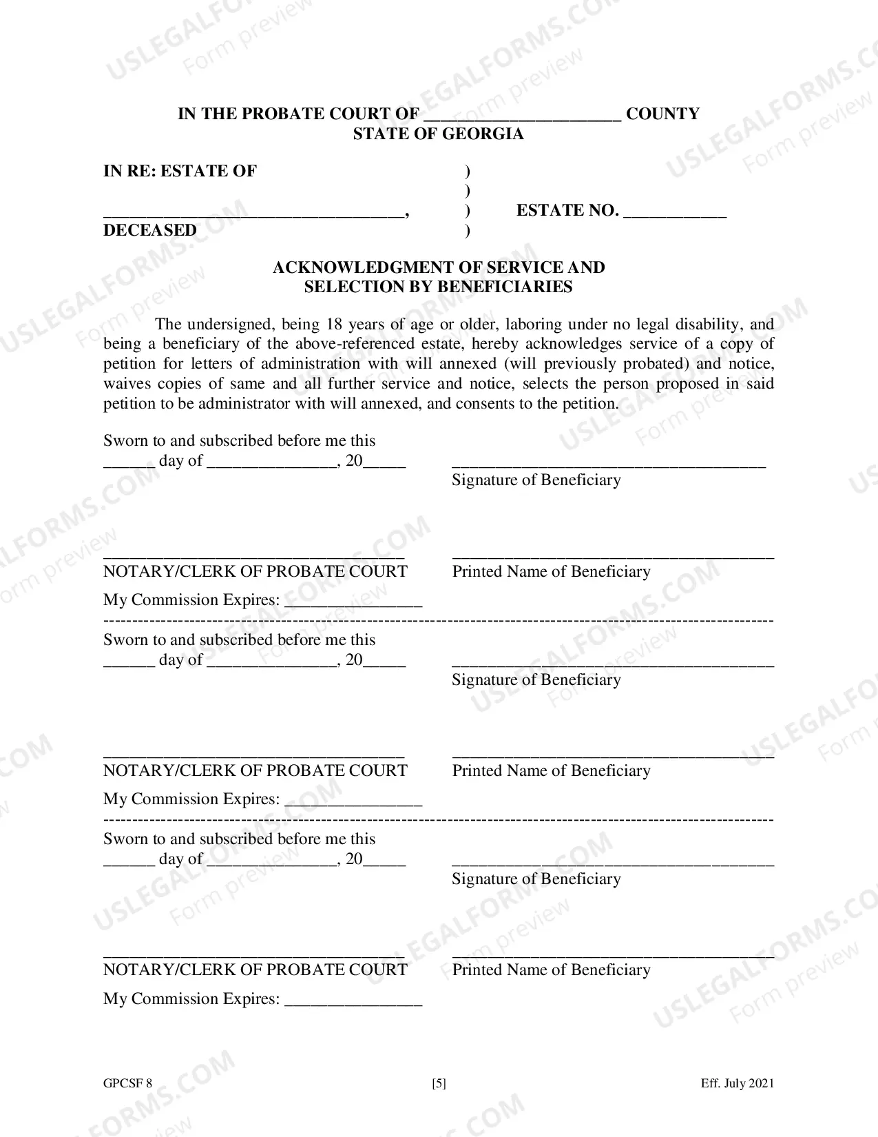 Preview Petition for Letters of Administration with Will Annexed - Will Previously Probated