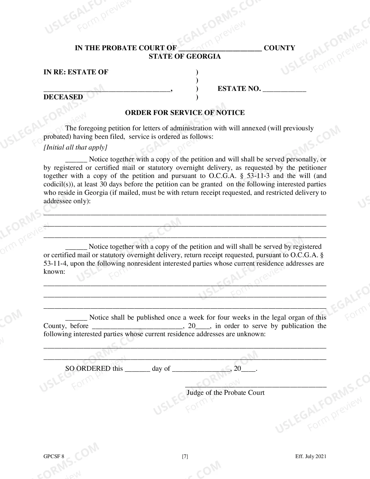 Preview Petition for Letters of Administration with Will Annexed - Will Previously Probated