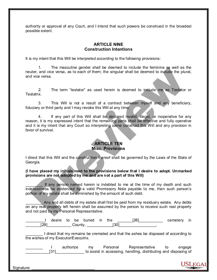 Preview Mutual Wills containing Last Will and Testaments for Man and Woman living together not Married with No Children