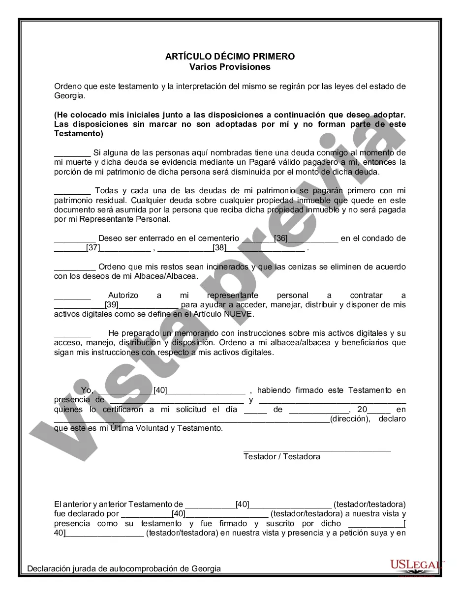 Preview Paquete de Testamentos Mutuos de Últimas Voluntades y Testamentos para Personas Solteras que conviven con Hijos Mayores de Edad