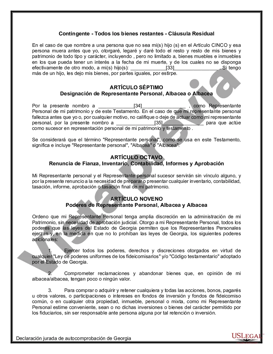 Preview Paquete de Testamentos Mutuos de Últimas Voluntades y Testamentos para Personas Solteras que conviven con Hijos Mayores de Edad