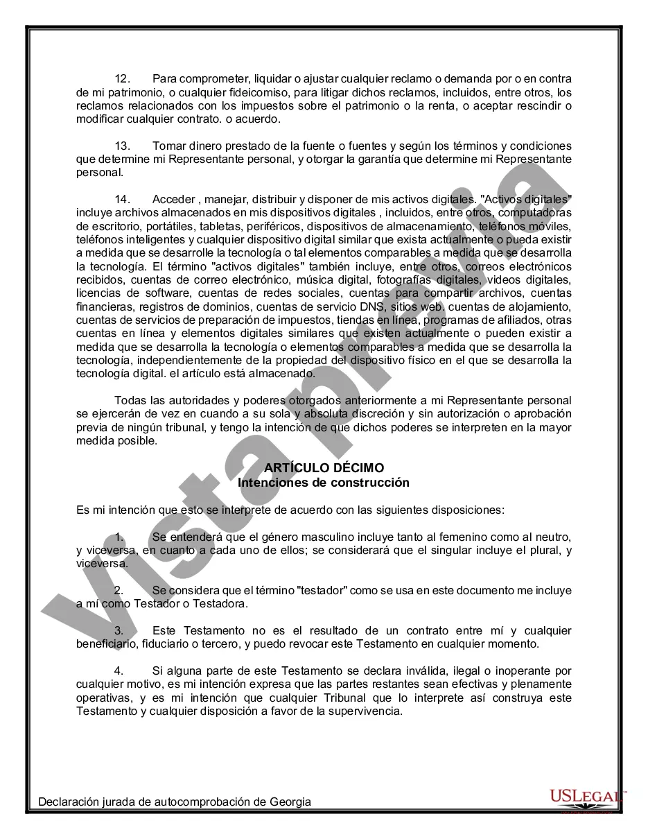 Preview Paquete de Testamentos Mutuos de Últimas Voluntades y Testamentos para Personas Solteras que conviven con Hijos Mayores de Edad