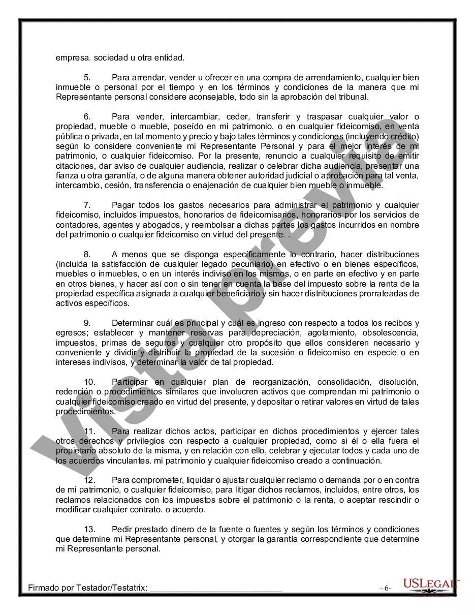 Preview Testamentos Mutuos o Últimas Voluntades y Testamentos para Personas Solteras que conviven con Hijos Menores