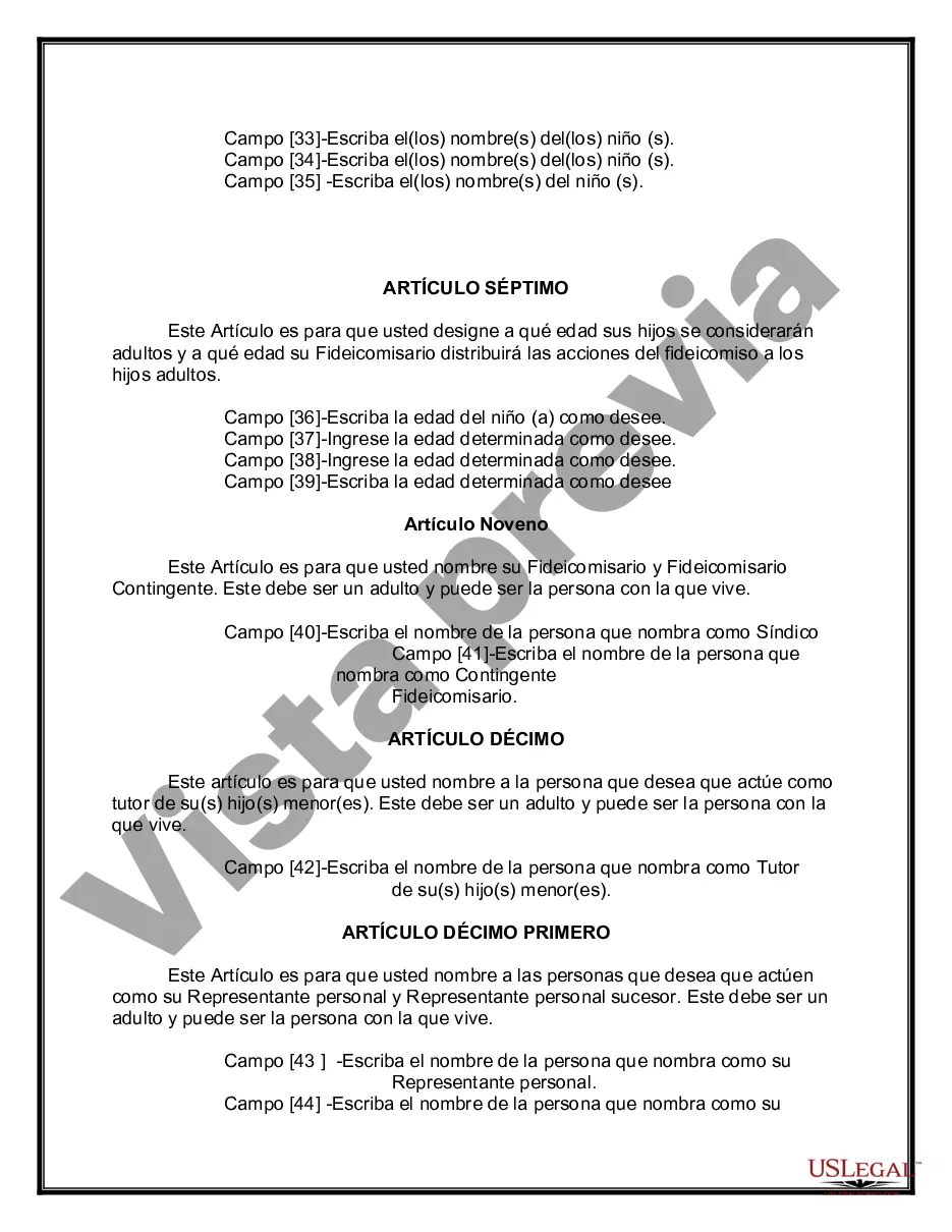 Preview Testamentos Mutuos o Últimas Voluntades y Testamentos para Personas Solteras que conviven con Hijos Menores