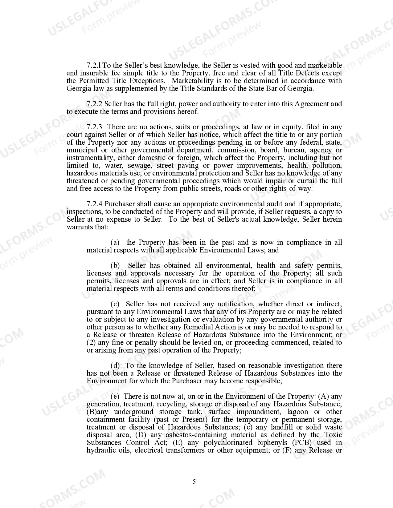 Preview Option for the Purchase of Improved Real Property