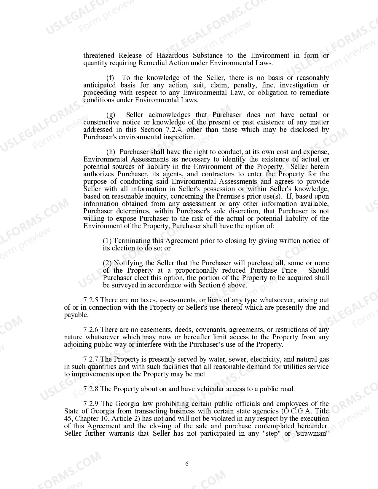 Preview Option for the Purchase of Improved Real Property