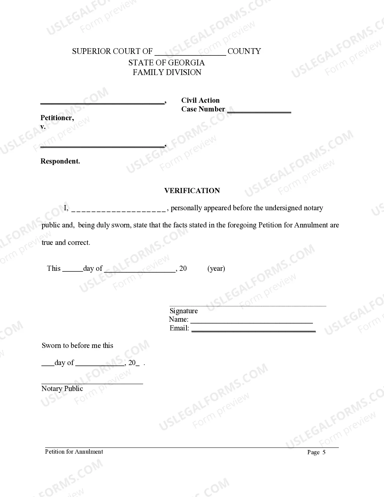 Preview Petition for Annulment