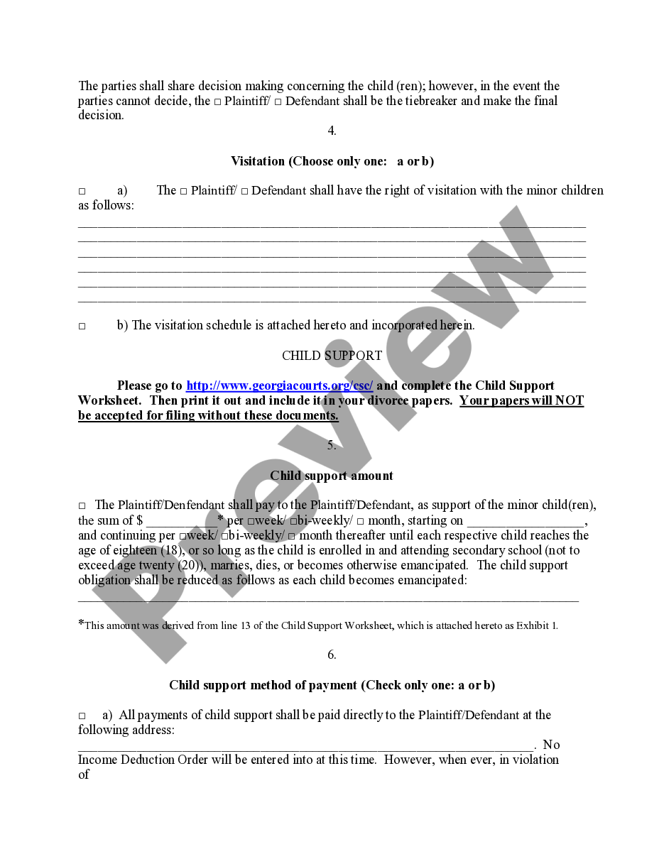 page 2 Legal Separation and Property Settlement Agreement preview