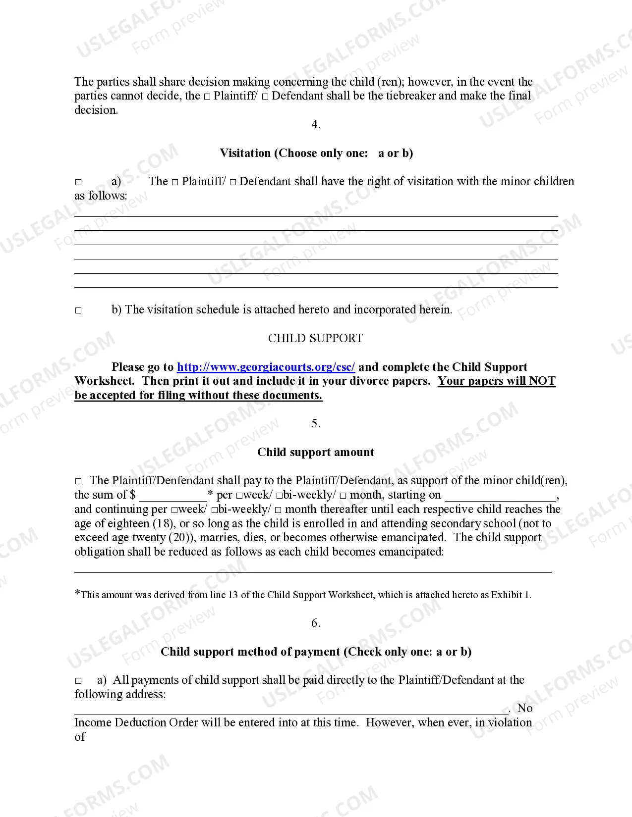 Preview Legal Separation and Property Settlement Agreement