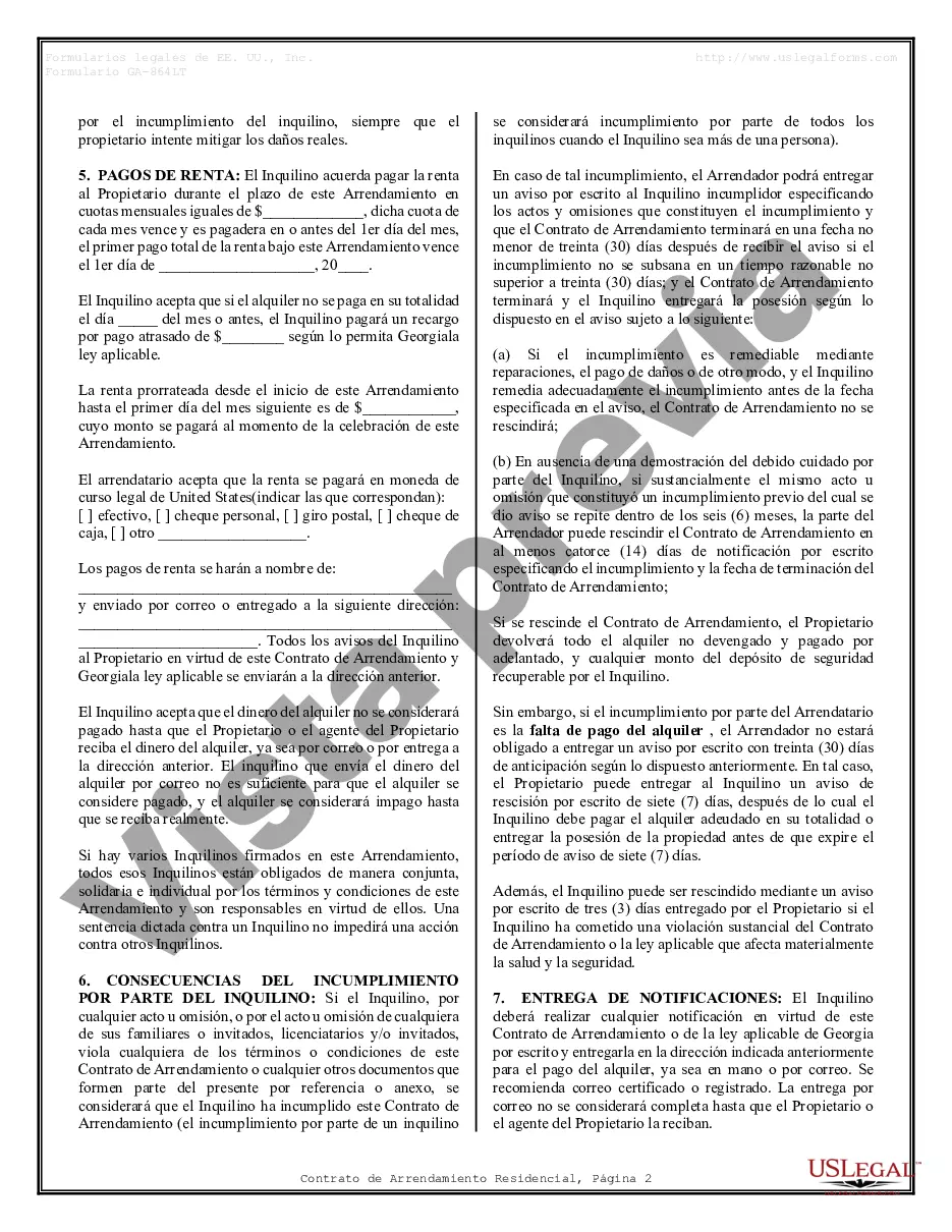 Preview Contrato de arrendamiento de alquiler residencial