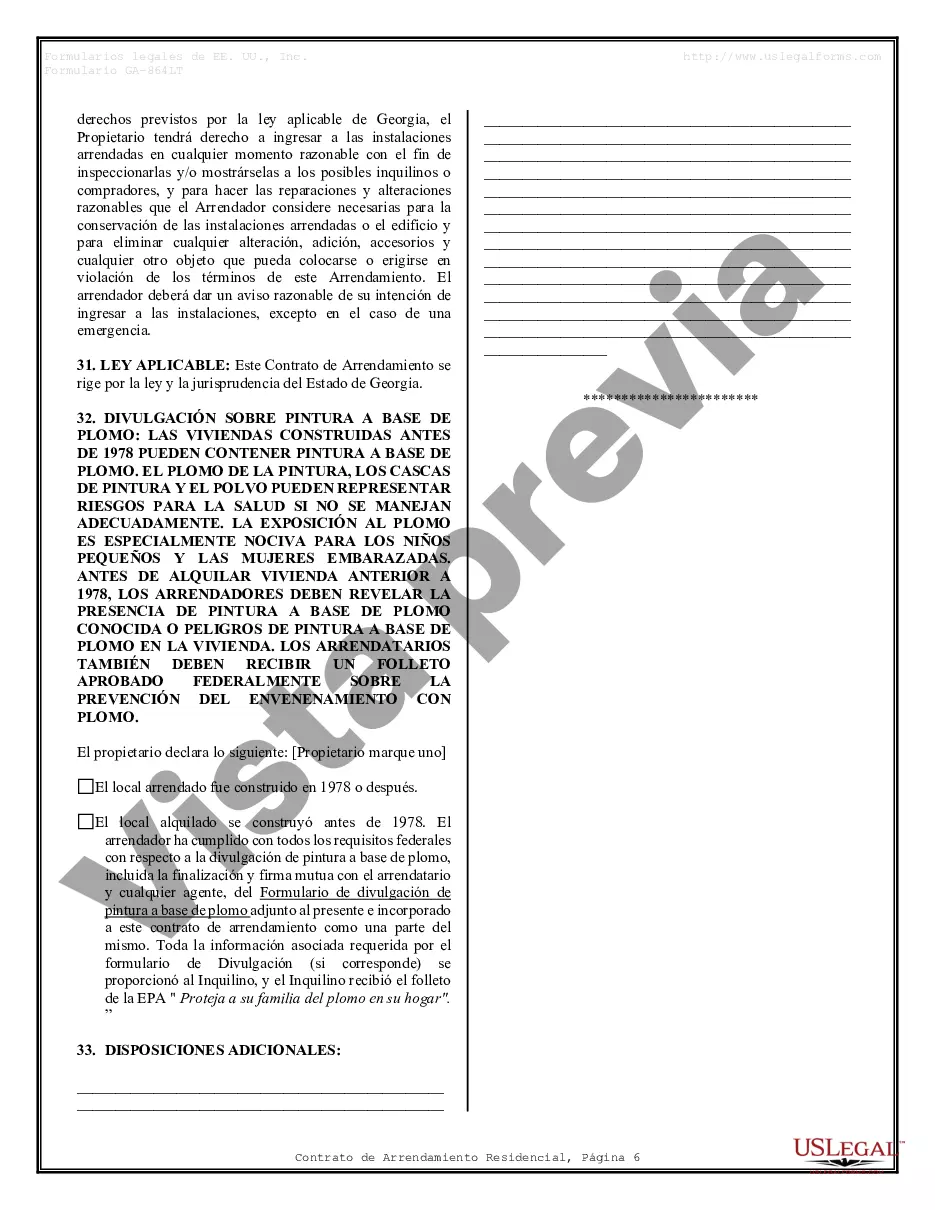 Preview Contrato de arrendamiento de alquiler residencial