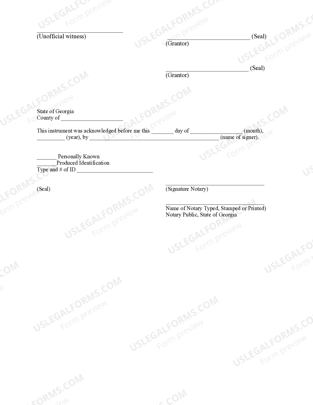 Preview Quitclaim Deed