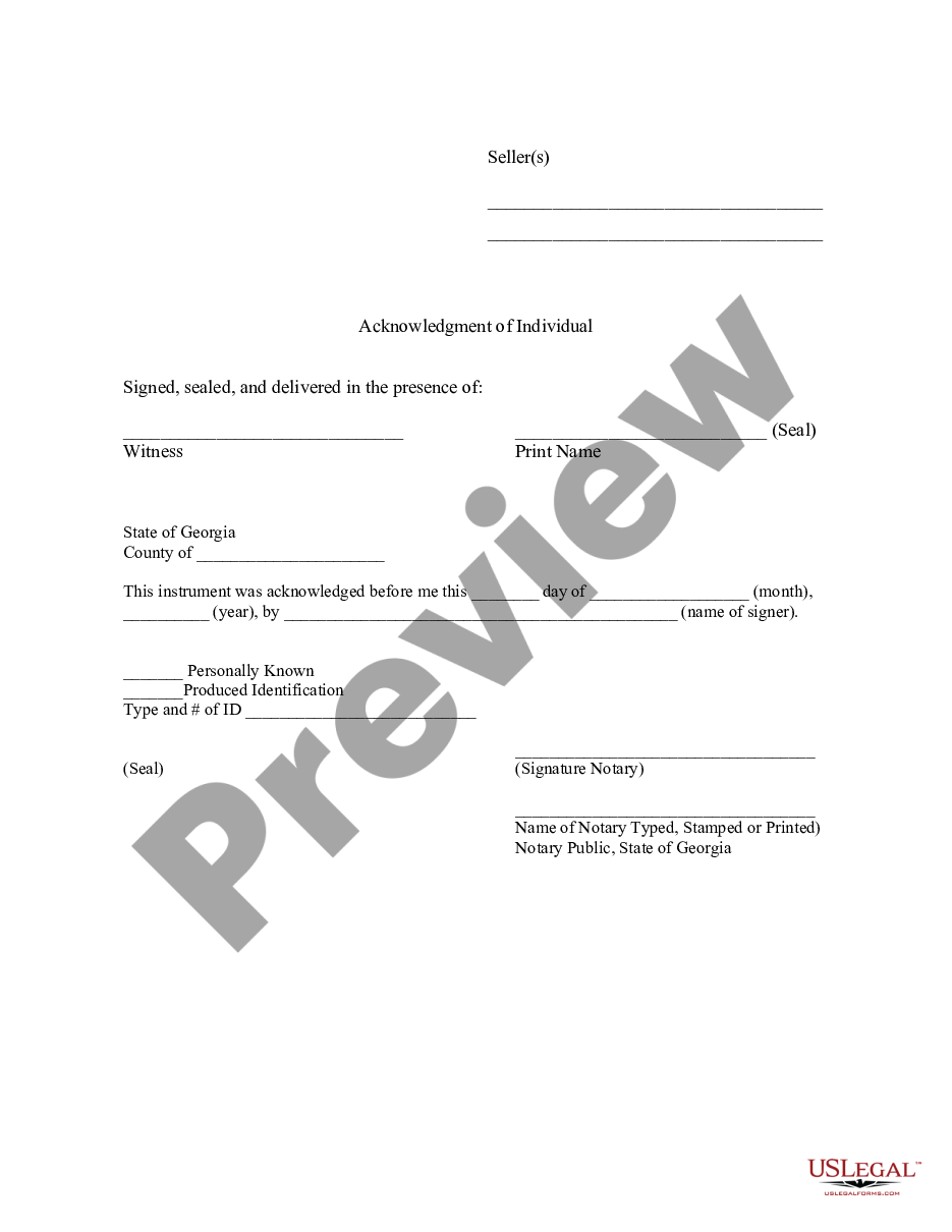 page 1 Bill of Sale with Warranty by Individual Seller preview