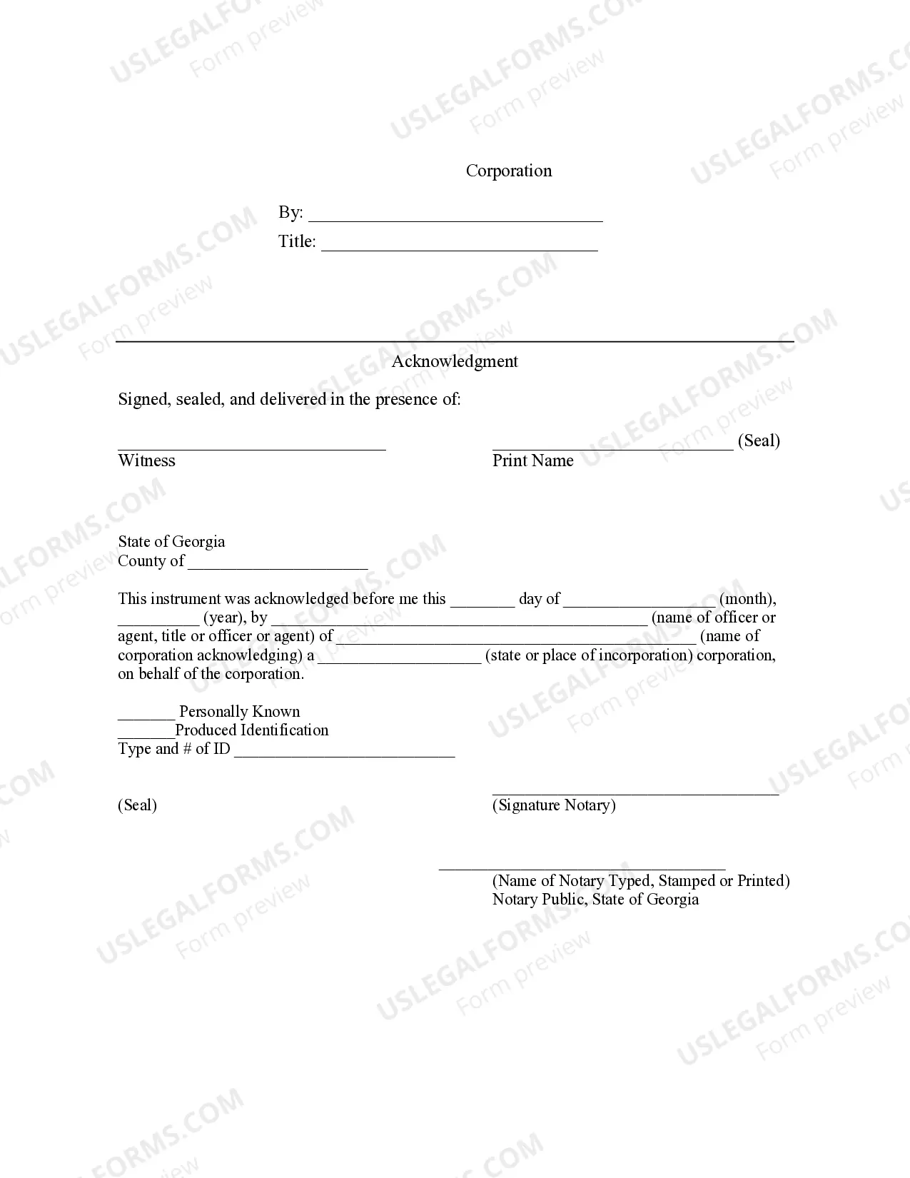 Preview Bill of Sale with Warranty for Corporate Seller