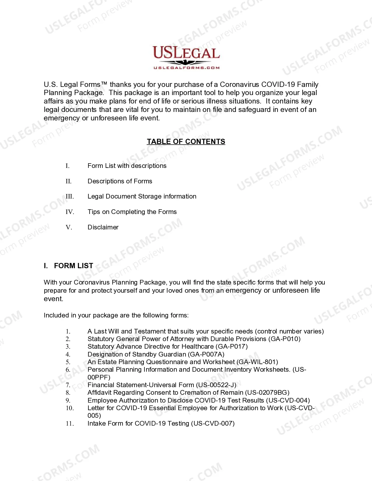 Preview Georgia Coronavirus COVID-19 Family Planning Package