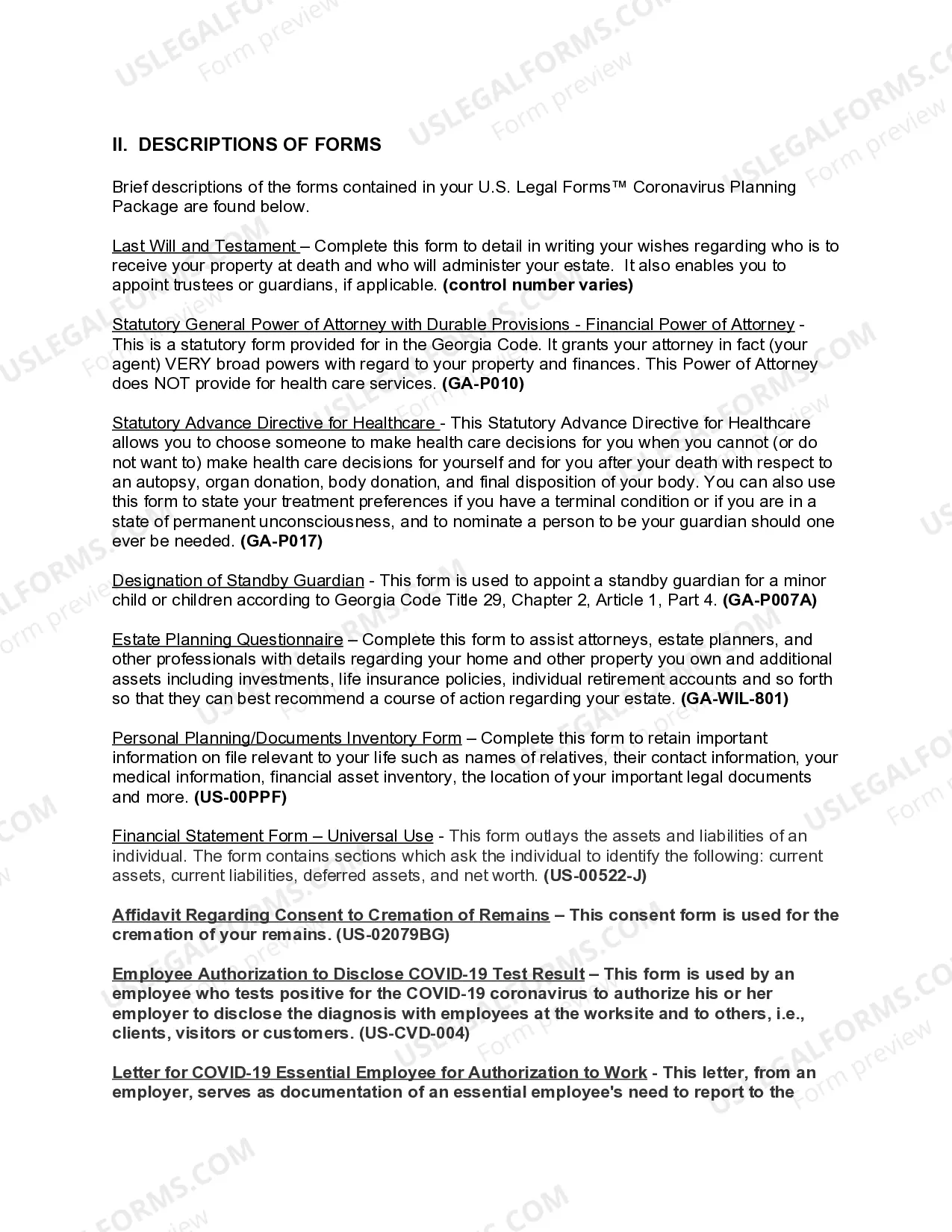 Preview Georgia Coronavirus COVID-19 Family Planning Package