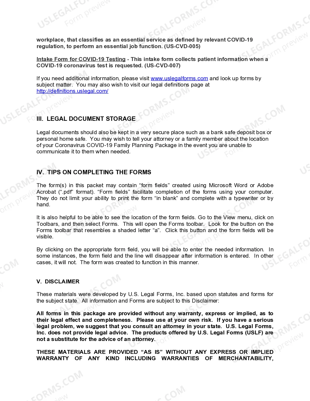 Preview Georgia Coronavirus COVID-19 Family Planning Package