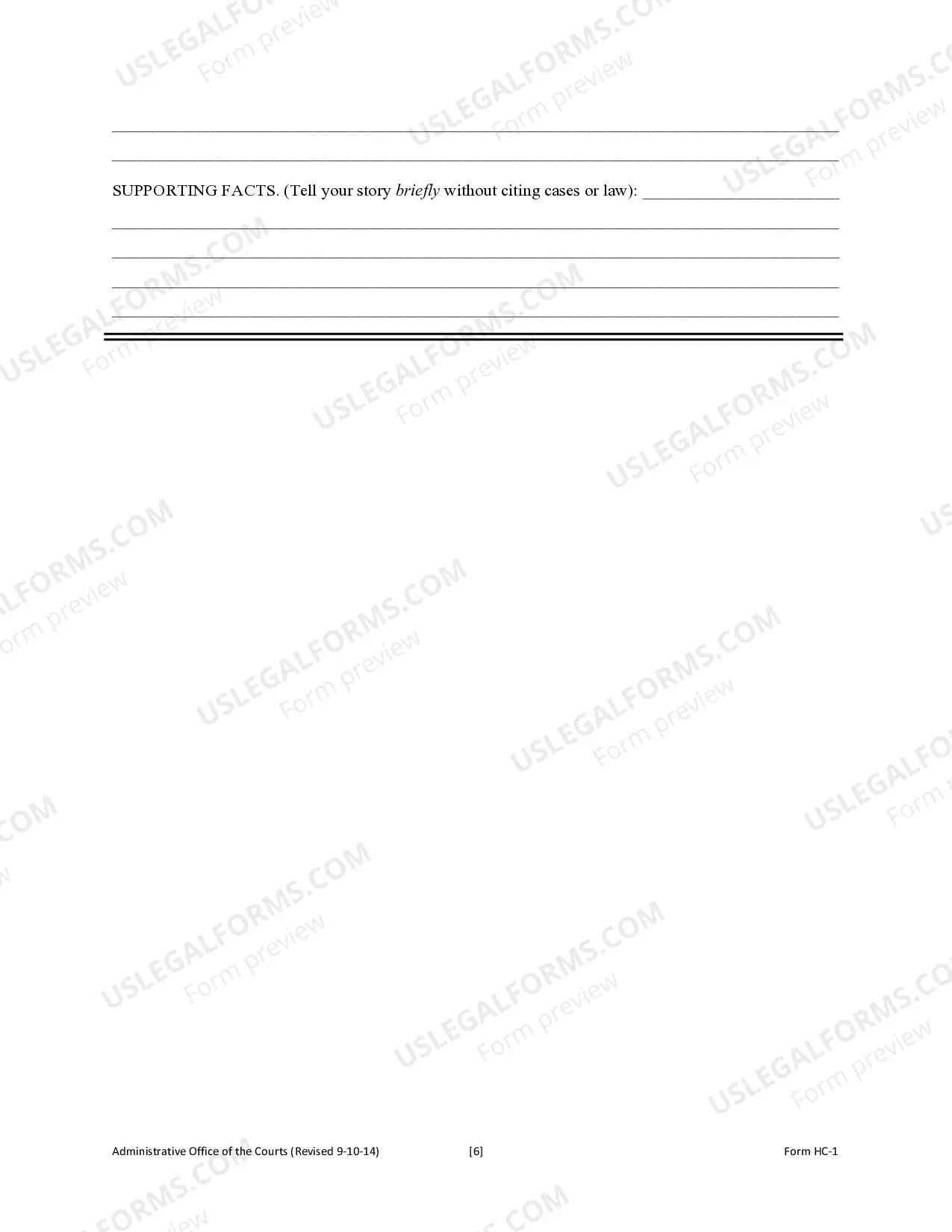 Preview Writ of Habeas Corpus Application