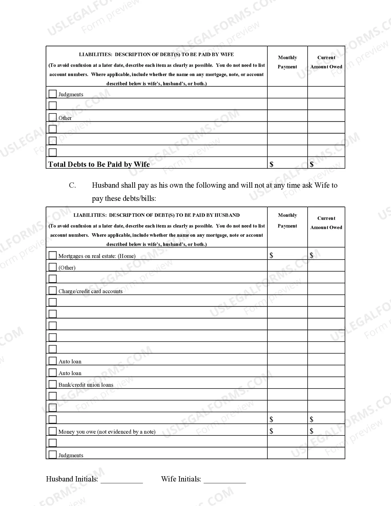 Preview Marital Legal Separation and Property Settlement Agreement Adult Children Parties May have Joint Property or Debts where Divorce Action Filed
