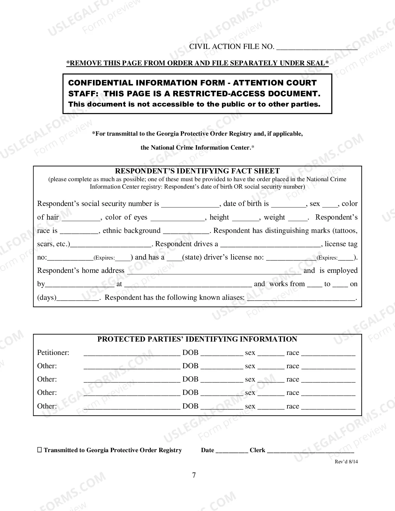 Preview Permanent Family Violence Protective Order