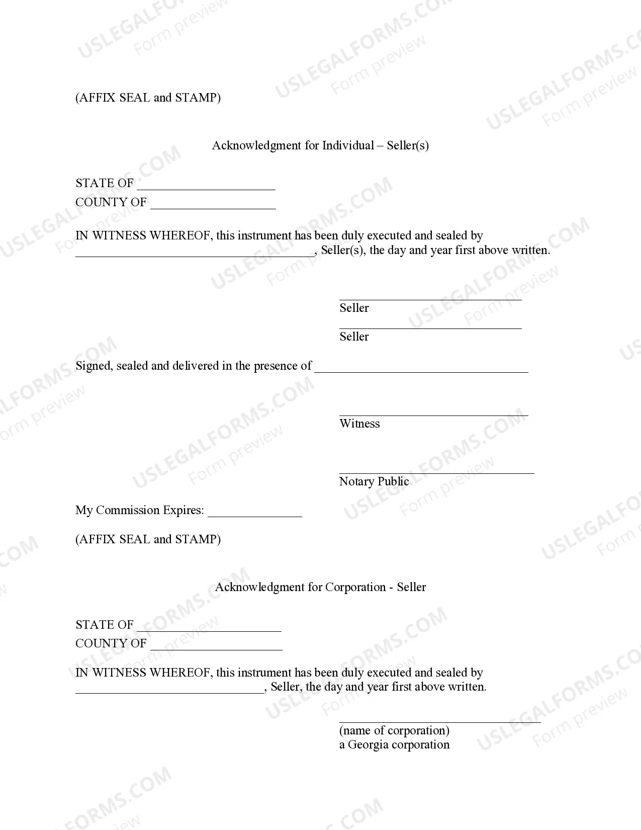 Preview Georgia Forest Products Timber Sale Contract