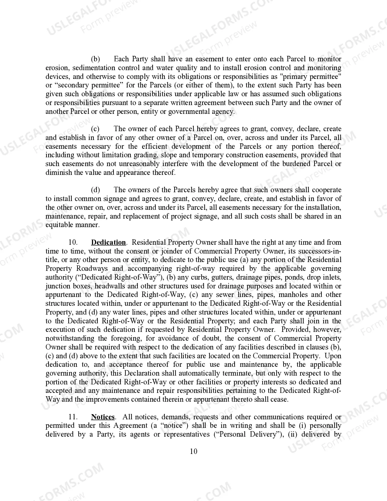 Preview Joint and Reciprocal Easement Agreement