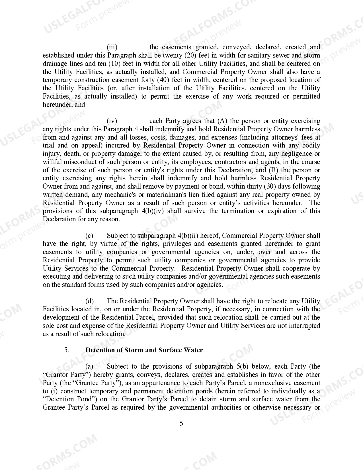 Preview Joint and Reciprocal Easement Agreement