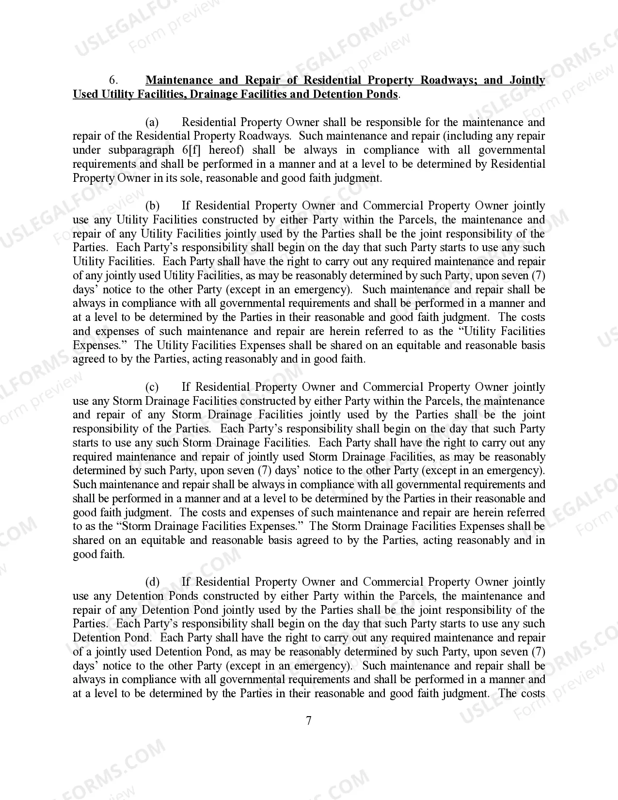 Preview Joint and Reciprocal Easement Agreement