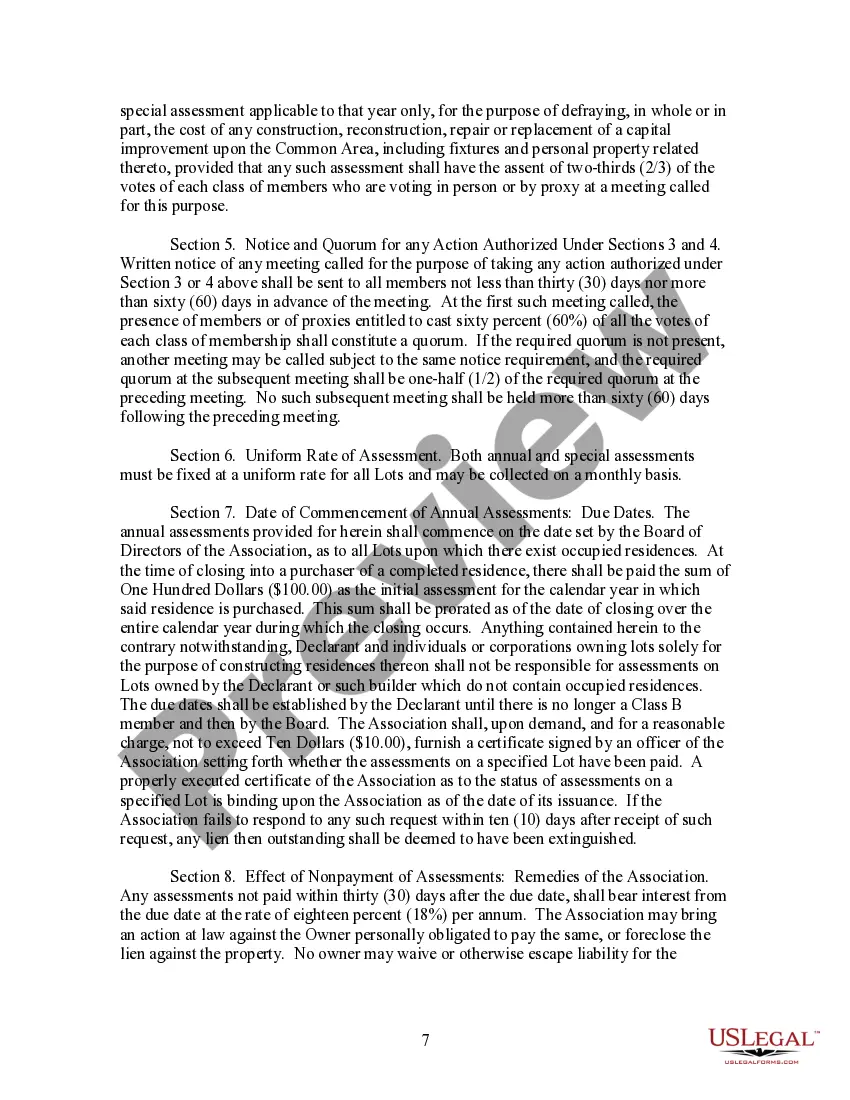 Get Declaration of Covenants, Conditions, Restrictions and Easements for a Subdivision Preview Declaration of Covenants, Conditions, Restrictions and Easements for a Subdivision