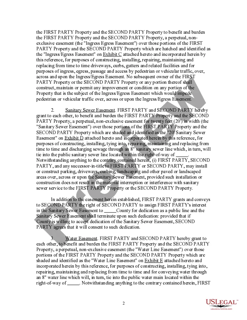 Get Reciprocal Easement Agreement Preview Reciprocal Easement Agreement