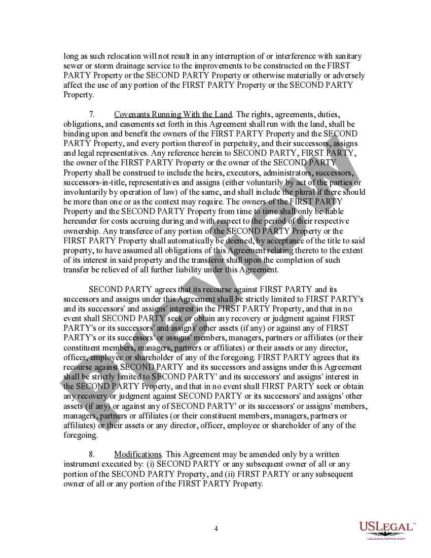 Get Reciprocal Easement Agreement Preview Reciprocal Easement Agreement
