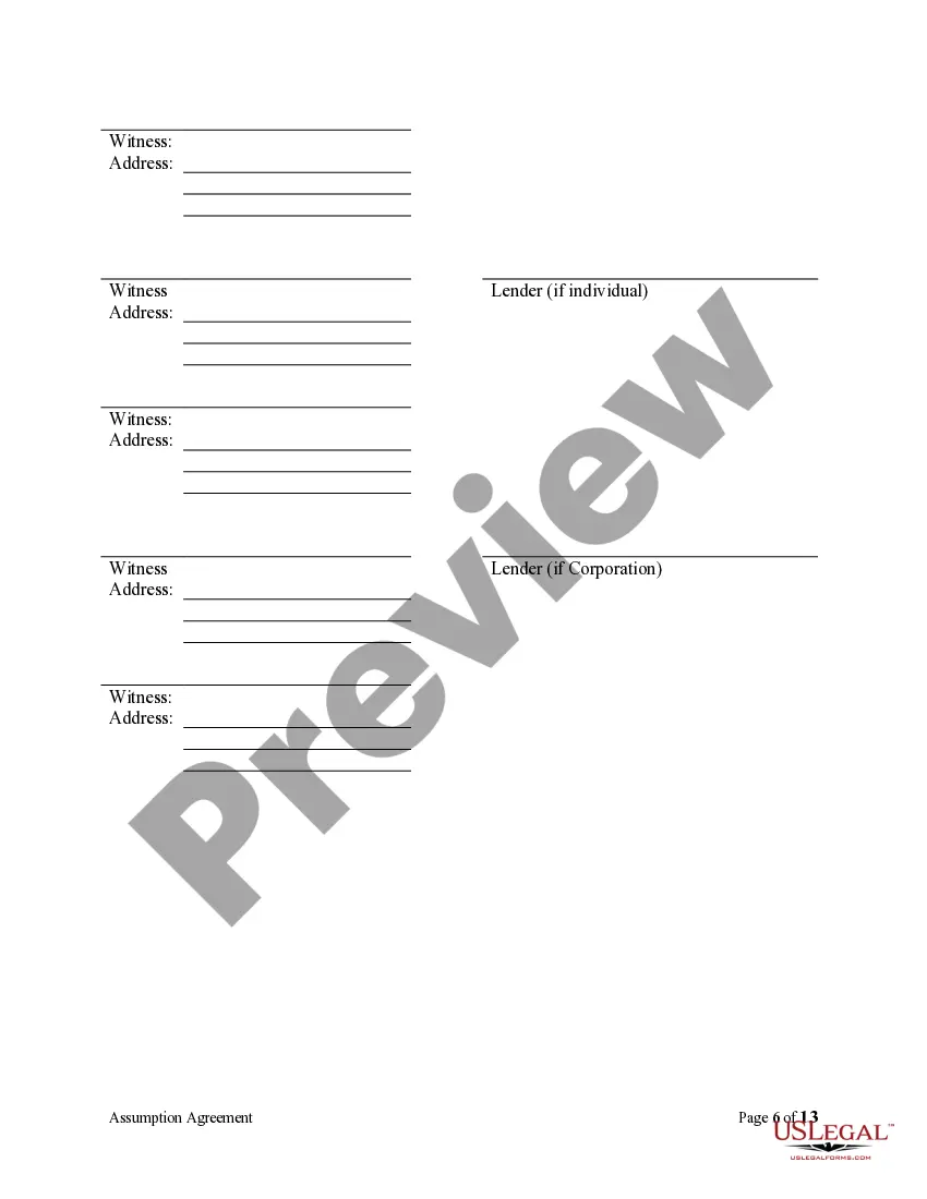 Preview Assumption Agreement of Security Deed and Release of Original Mortgagors
