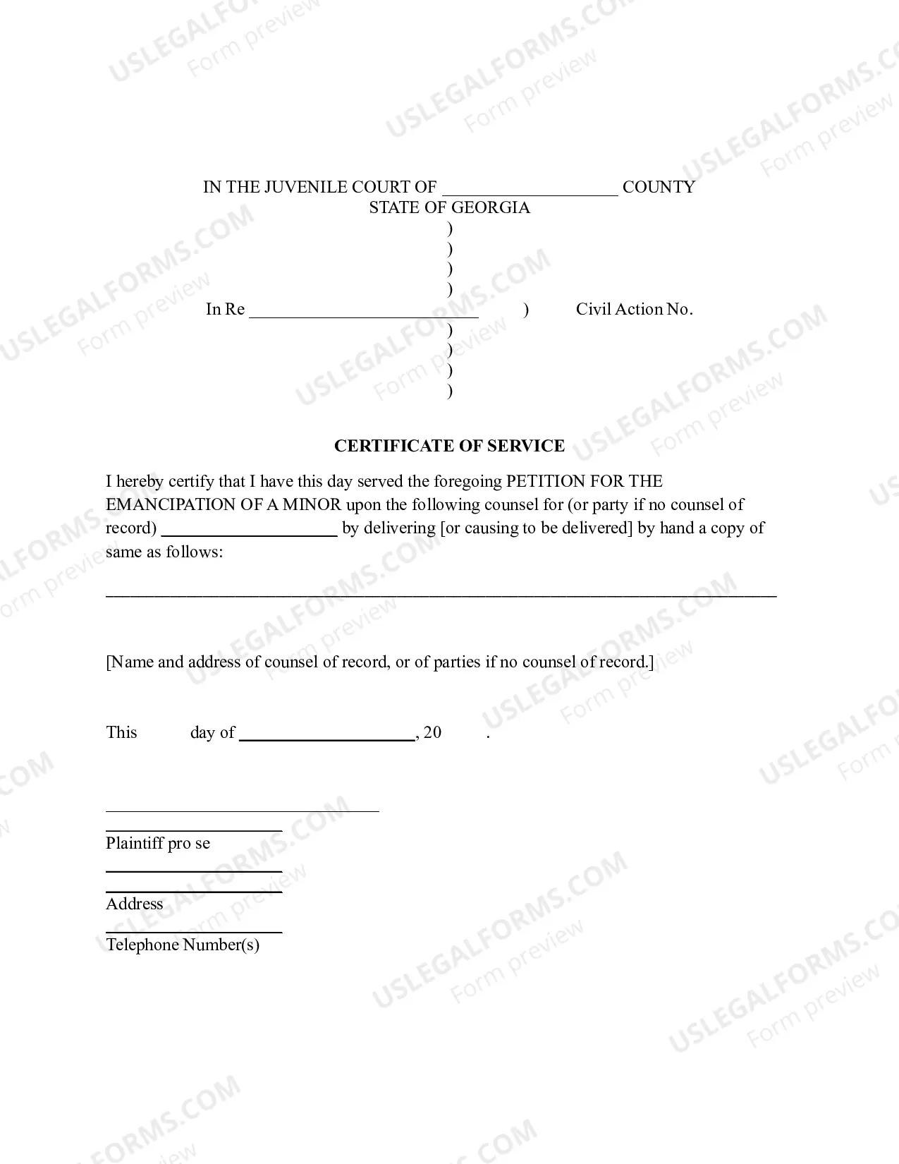 Preview Notice of Hearing